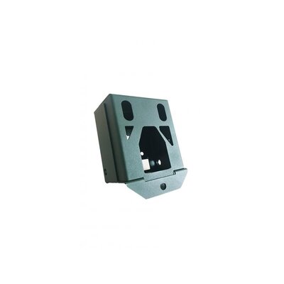 Bezpečnostný box pre fotopasce SG520/SG520-W/BG330 vyrobený z 2 mm oceľového plechu s práškovou povrchovou úpravou v tmavozelenej farbe. Box má štyri spojovacie body a je určený na ochranu fotopasce pred poškodením. Disponuje otvormi na skrutky a možnosťou zabezpečenia lanovým zámkom.