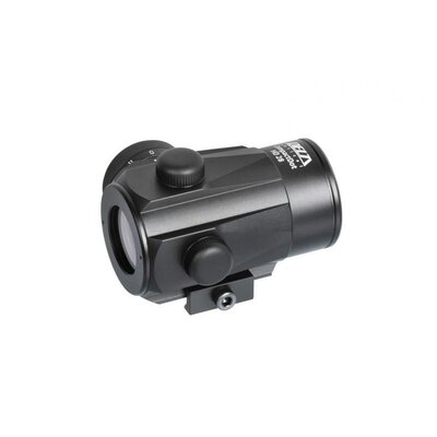 Kolimátor Delta Optical CompactDot HD 28 s kompaktnou a odolnou konštrukciou, vhodný na nahánkovu poľovačku, s červeným bodom veľkosti 3 MOA a 11 stupňami nastavenia jasu, vrátane 22 mm weaver montáže.