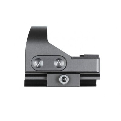 Kolimátor Delta Optical MiniDot HD 26 s odolnou konštrukciou, vhodný pre krátke zbrane, s jasným červeným bodom 2 MOA a montážou. Kompaktný dizajn, odolný voči spätnému rázu.