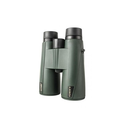 Ďalekohľad Delta Optical Forest II 8x42 so zelenou pogumovanou konštrukciou, nastaviteľnými očnicami a centrálnym zaostrovacím kolieskom, ideálny pre poľovníctvo a turistiku.