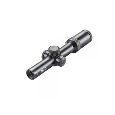 Puškohľad Delta Optical Titanium 1-6x24 HD 4A S s čiernym matným povrchom a 30 mm hliníkovým tubusom, vhodný na poľovačky a streľbu na rýchlo sa pohybujúce ciele.