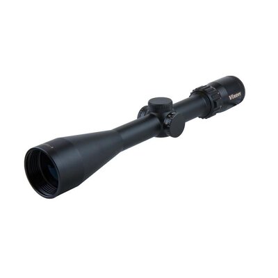 Puškohľad Vixen 3-12x40 s krížom Duplex, robustná čierna konštrukcia, optický ďalekohľad s nastaviteľnými parametrami.