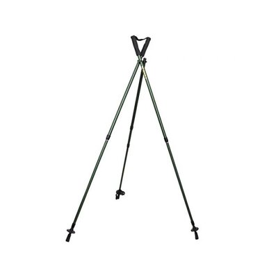 Strelecká palica TRIPOD z hliníka s teleskopickými nôžkami a V oporou