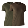 Set dámskych tričiek deerhunter adventure green melange, brown leaf melange - set_damskych_triciek_deerhunter_adventure_green_melange_brown_leaf_melange_