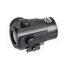 Kolimátor Delta Optical CompactDot HD 28 s kompaktnou a odolnou konštrukciou, vhodný na nahánkovu poľovačku, s červeným bodom veľkosti 3 MOA a 11 stupňami nastavenia jasu, vrátane 22 mm weaver montáže.