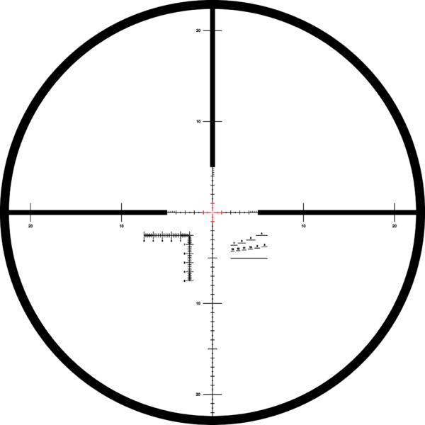 Céltávcső Kahles K318i 3,5-18x50i MSR/Ki - torony a bal oldalon, CW 10