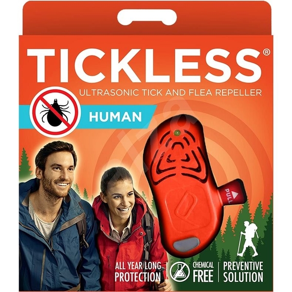 Ultrahangos riasztó kullancsok ellen TICKLESS HUMAN embereknek - narancssárga